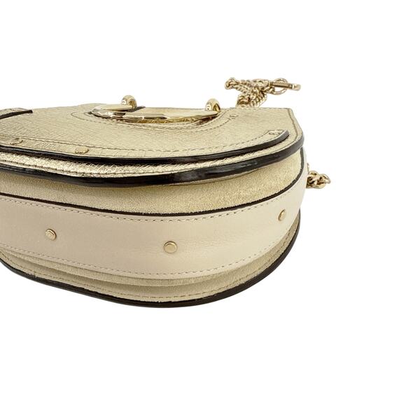CHLOE Pixie Mini Convertible Belt Bag Metallic Gold - Picture 13 of 16